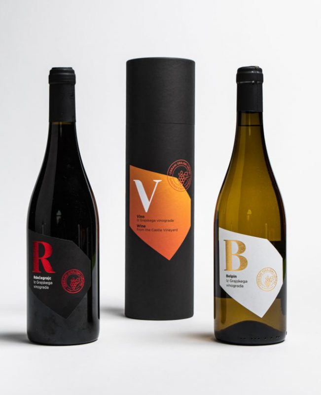 Grajska darila: Vina iz Grajskega vinograda, belo in rdece vino